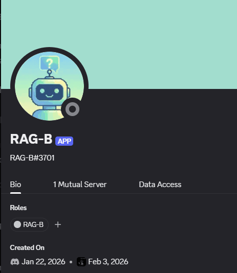 RAG-B Discord profile card